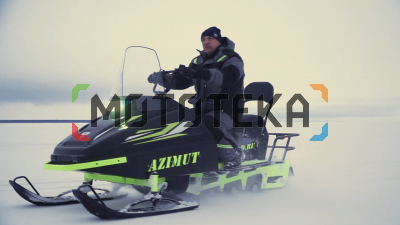 Мини - снегоход Бурлак Azimut (Азимут), Lifan 20 л.с., черный (машинокомплект)