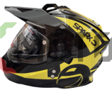 Шлем мото кроссовый Sparx (Спаркс) Matador желтый 2XL