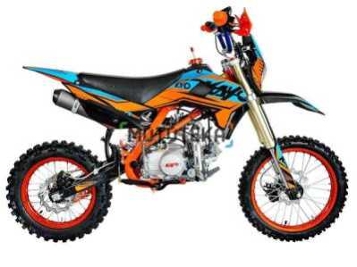 Питбайк KAYO EVOLUTION K125EM 17/14 KRZ (механ. сцепл., эл. стартер 2024 г.) (обрешётка. 1560012-789-8709)