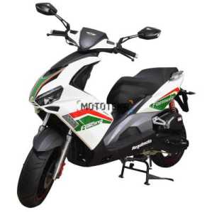 Скутер Regulmoto (Регулмото) FORMULA 125 (LJ125T - 8M) белый/зелёный с ПТС