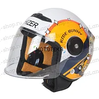 Шлем мото открытый HIZER (Хайзер) J511 №1 yellow/black (M) детский