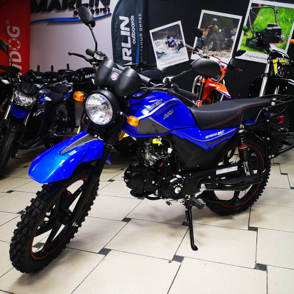Мопед ROCKOT (Рокот) ALPHA OFFROAD M - 12 49.9 (125) синий глянцевый | Мототека
