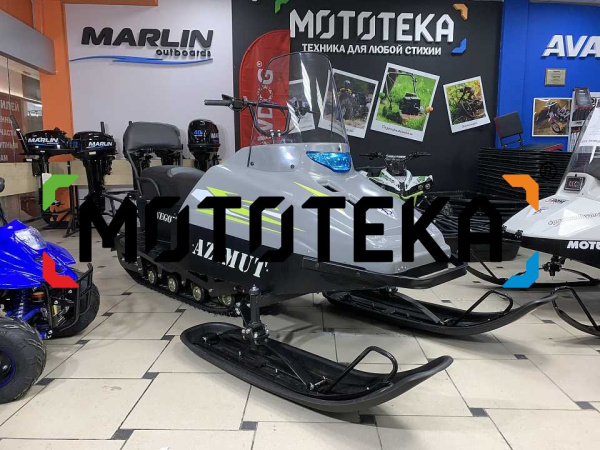 Мини - снегоход Бурлак Azimut (Азимут), Loncin 24 л.с., серый (машинокомплект)