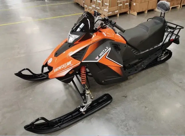 Снегоход Motax (Мотакс) Snow Cat 150 чёрный/оранжевый (машинокомплект) | Мототека