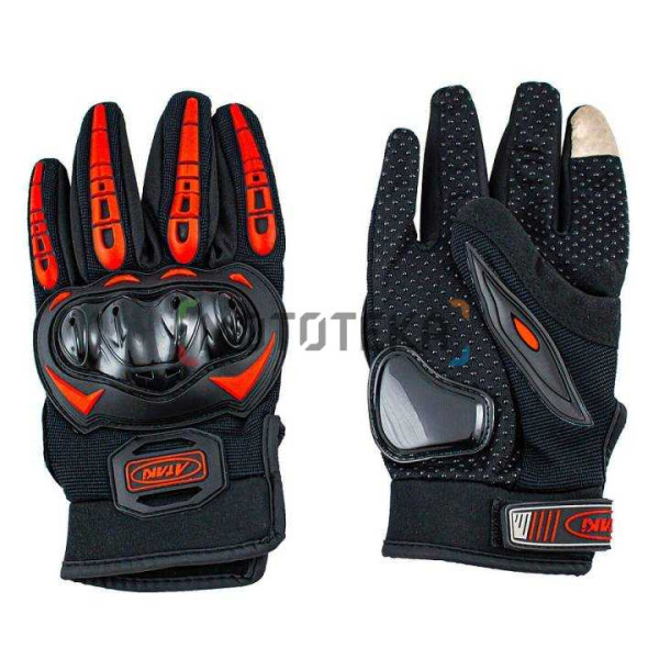 Перчатки текстильные ATAKI (Атаки) SC - 117 черный/красный 2XL