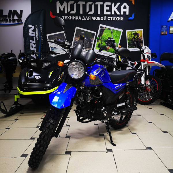 Мопед ROCKOT (Рокот) ALPHA OFFROAD M - 12 49.9 (125) синий глянцевый | Мототека