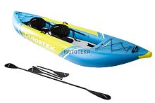 Байдарка / каяк надувной двухместная KROSTEK (Кростек) #1 Yellow/Blue
