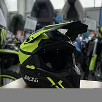 Шлем мото кроссовый Мототека ( MOTOTEKA ) TQ 602 BLACK/GREEN M