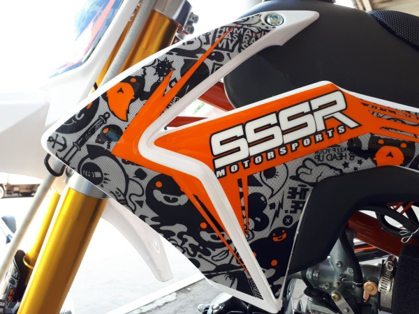Питбайк SSSR (СССР) ATOM 125 S Atomic Orange 1 | Мототека