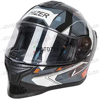 Шлем мото интеграл HIZER (Хайзер) J5325 №3 (M) orange