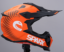 Шлем мото кроссовый Sparx (Спаркс) Raptor (JH-601) оранжевый/чёрный XL