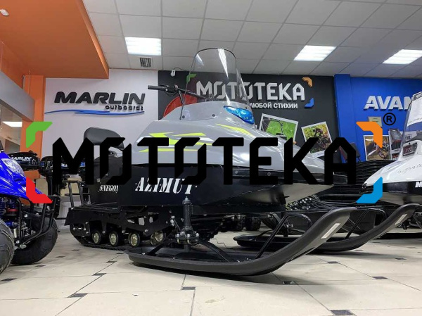 Мини - снегоход Бурлак Azimut (Азимут), Lifan 24 л.с., серый (машинокомплект) | Мототека