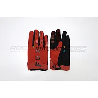 Мотоперчатки кроссовые FOX #3 (XL, красный/чёрный)