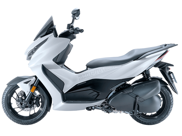 Скутер Zontes (Зонтес) ZT350 - D (ZT1P77MP EFI) 15/14 серебристый с ПТС | Мототека
