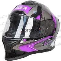 Шлем мото интеграл HIZER (Хайзер) J5325 №1 (XXL) blue